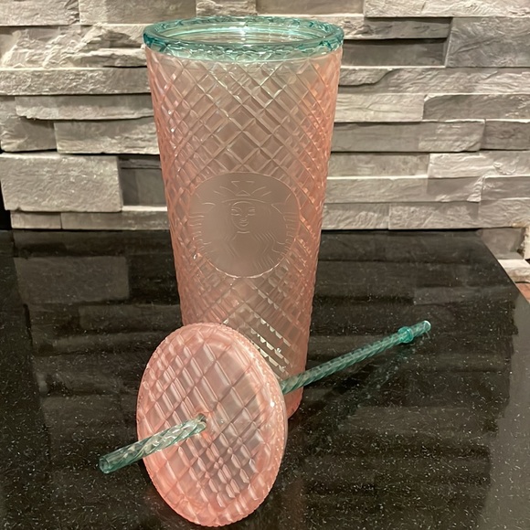 Starbucks Jeweled Pink Pearl Tumbler Set - UNRELEASED - SUMMER 2023 COLLECTION - Picture 2 of 3